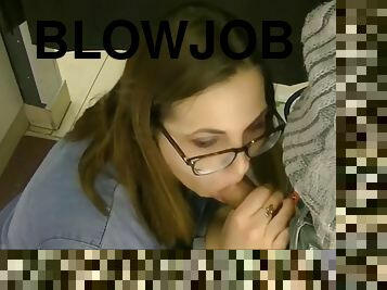 Blowjob in the locker room