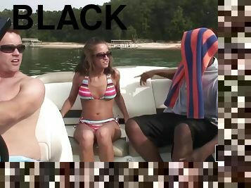 Black Chopper Makes A Girl Moan - HD video