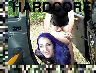 Blue haired punk minx Liz Rainbow hardcore sex video
