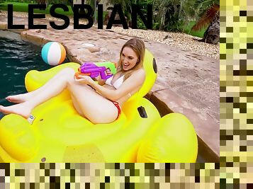 Funny teen bikini girls - lesbian porn video