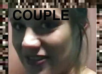 Freaky couple fucks in shopping mall toilet - Oral Sex