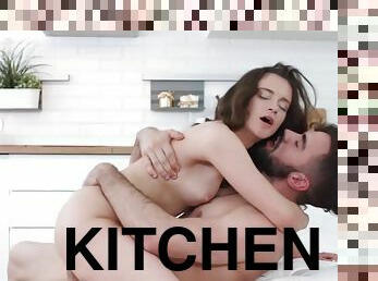 Mickey Moor In Gorgeous Teen Fucked In Kitchen