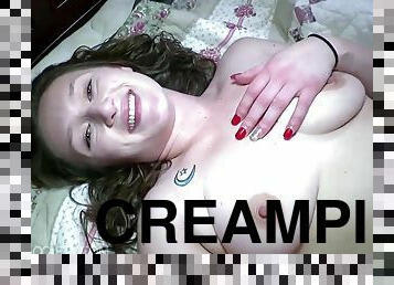 Ps chubby brunette - Creampie