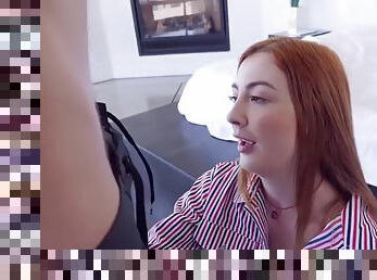 Lovely redhead megan winters is fucked deep by a girthy dick
