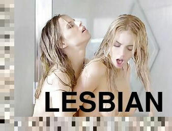 Jillian and blake lesbian sex in shower