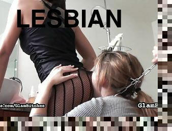 Lesbian Slave Serves Goddess No and Princess Mia