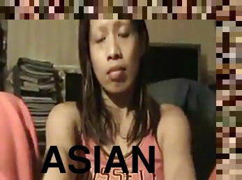 Asian footjob