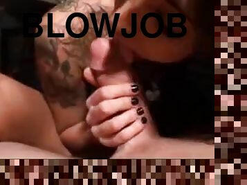 Angel Crush footjob & blowjob