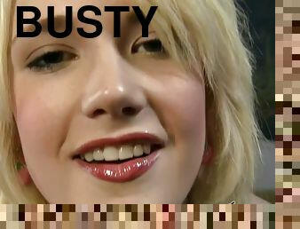 Busty blonde PAWG Siri - Tit Worship & Suck Off! - Siri gets cum in mouth
