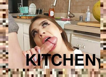 The Real Deal! - kitchen sex with horny Winter Jade