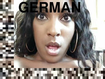 GERMAN SCOUT - EBONY FITNESS TEEN RAE - EYE ROLLING ORGASM FUCK AT REAL STREET CASTING - Female orgasm