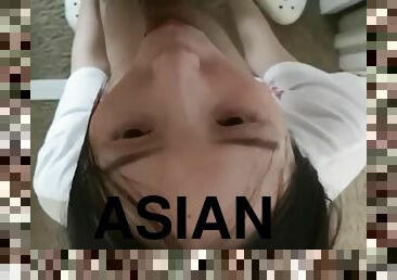 Asian girlfriend multi blowjob and facial compilation