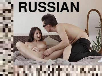 OLD4K. Russian woman sucks old cock and then gets it in her pussy
