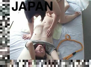 Raunchy Japanese Girlfriend Ties Up Boyfriend And Masturbates Him.mp4 - Blowjobs