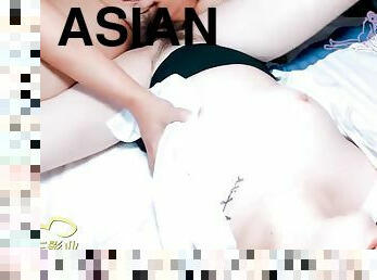 asiatisk, storatuttar, doggy-style, orgasm, student, lärare, amatör, avsugning, cumshot, gigantisk-kuk