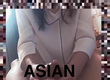 asiatisk, hembiträde, sjuksköterrska, orgasm, doktor, gay, avrunkning, massage, bisexuell, brunett