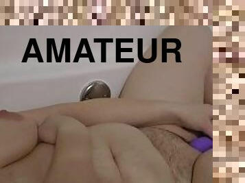 imbaiere, tate-mari, masturbare-masturbation, amatori, milf, jucarie, blonda, naturala, solo