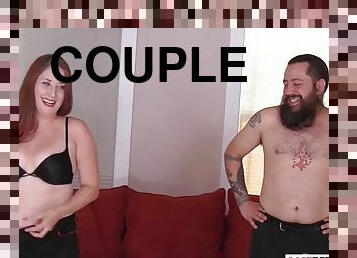 Couple plays a game of strip cards, then things escalate