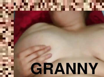 grosse, granny, ejaculation-interne, belle-femme-ronde