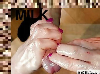Milked To The Last drop. Female POV Milking-time