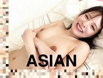 Innocent asian teen small cock sucking her first