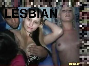 pesta, lesbian-lesbian, klub, liar