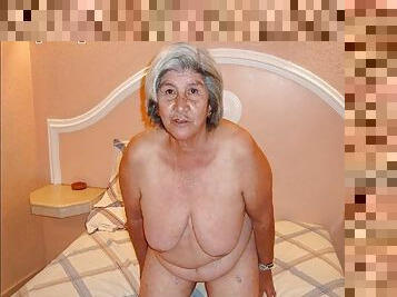 Old granny amateur latina with big tits and big ass