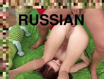 Naughty Russian babe Alicia gets a wild cunt ride