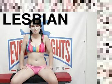 Anastasia rose lesbian wrestling against stephie staar