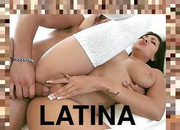 Fantastic latina cutie loves cum on her face