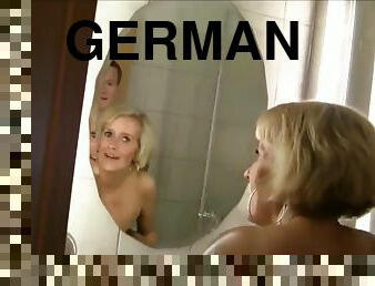 baden, doggy, anal-sex, reifen, erotisch-mutti, deutsch, creampie, europäische, euro, dusche