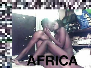 Sexy African couple fucking