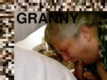 Granny Lynne Gets Her Face Fucked And Swallows My Cum