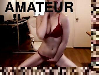 amateur, ados, webcam, solo, bikini, réalité, taquinerie