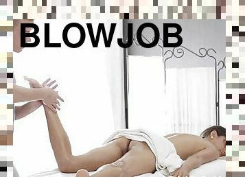 Agile blowjob awarded with sex