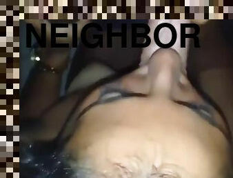 Facial cumshot on his neighbor