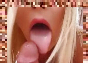 Milf Jasmine Rouge filmed selfie sucking dick