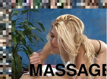 Kinky girl gets pussy massage