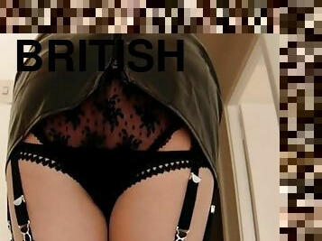 britisk, undertøj, latex