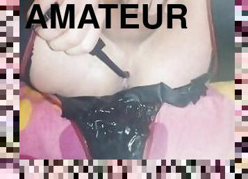 masturbação, amador, anal, brinquedo, bdsm, meias-calças, jovem18, excitante, desagradável, latex