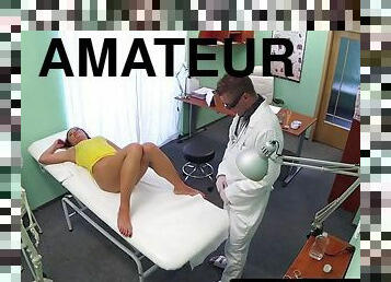 Real euro patient plowed during checkup