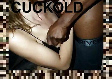 Cuckold filming a black guy fucking his wife