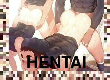 teta-grande, anal, gay, penetração-de-braço, ejaculação, anime, hentai, penetração