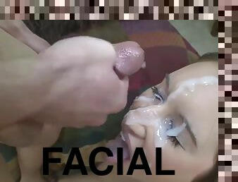 Huge facial compilation