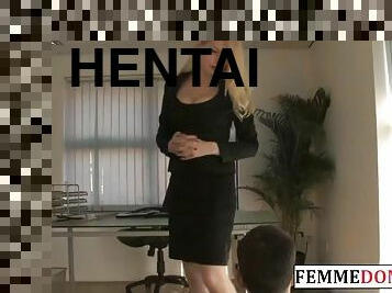 tate-mari, birou-office, bunaciuni, jucarie, bdsm, hentai, bondage, dominare, femdom, plesnit