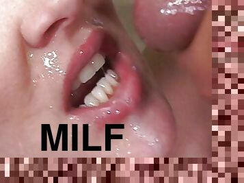 MILF gets pussy licked before harcore sofa fucking