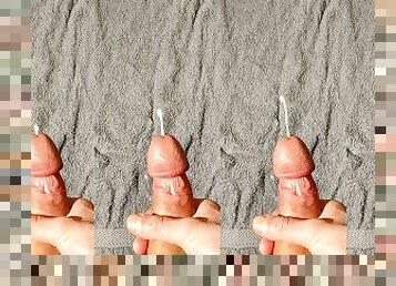 mastubasi, amatir, cumshot-keluarnya-sperma, penis-besar, sudut-pandang, sperma, seorang-diri, putih, penis