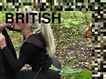 Big Tit Blonde Sucks And Fucks Tinder Date In The Woods