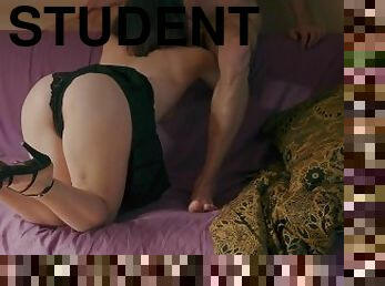 Slutty student loves dirty games after college