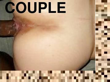 cul, levrette, orgasme, amateur, ébène, énorme-bite, hardcore, black, française, couple